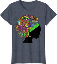 Beautiful Black Woman African American Black History T-Shirt