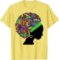 Beautiful Black Woman African American Black History T-Shirt