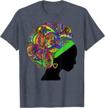 Beautiful Black Woman African American Black History T-Shirt