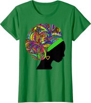 Beautiful Black Woman African American Black History T-Shirt