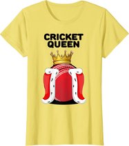 Cricket Queen | Womens Cricket Tshirt | Girls Cricket Player T-Shirt
