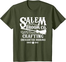 Halloween Shirt Witch Womens Salem Broom Company T-Shirt