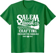 Halloween Shirt Witch Womens Salem Broom Company T-Shirt