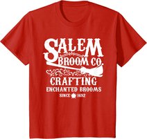 Halloween Shirt Witch Womens Salem Broom Company T-Shirt