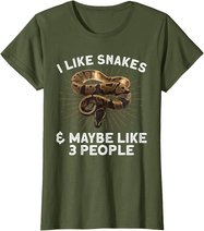 Funny Snake Design For Men Women Toddler Reptile Snake Lover T-Shirt
