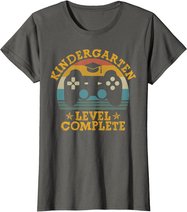 Kindergarten Level Complete Video Gamer Graduation Kids Boys T-Shirt