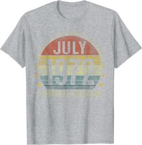July 1972 Vintage 50th Birthday 50 Year Old Gifts For Men T-Shirt