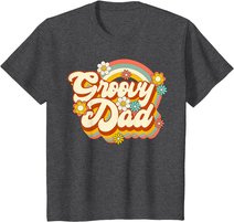 Retro Groovy Dad Family Birthday 60s 70s Hippie Costume T-Shirt