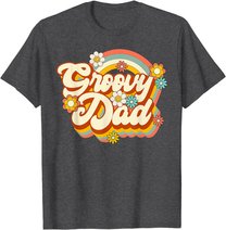 Retro Groovy Dad Family Birthday 60s 70s Hippie Costume T-Shirt