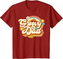Retro Groovy Dad Family Birthday 60s 70s Hippie Costume T-Shirt