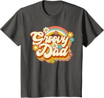Retro Groovy Dad Family Birthday 60s 70s Hippie Costume T-Shirt