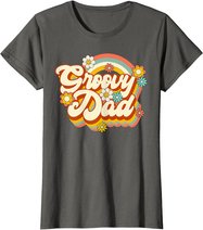 Retro Groovy Dad Family Birthday 60s 70s Hippie Costume T-Shirt