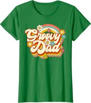 Retro Groovy Dad Family Birthday 60s 70s Hippie Costume T-Shirt