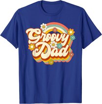 Retro Groovy Dad Family Birthday 60s 70s Hippie Costume T-Shirt