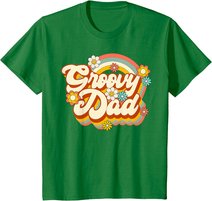 Retro Groovy Dad Family Birthday 60s 70s Hippie Costume T-Shirt
