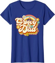 Retro Groovy Dad Family Birthday 60s 70s Hippie Costume T-Shirt