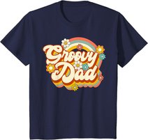 Retro Groovy Dad Family Birthday 60s 70s Hippie Costume T-Shirt