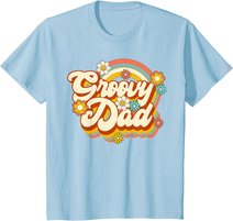 Retro Groovy Dad Family Birthday 60s 70s Hippie Costume T-Shirt