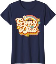 Retro Groovy Dad Family Birthday 60s 70s Hippie Costume T-Shirt