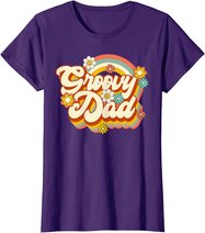 Retro Groovy Dad Family Birthday 60s 70s Hippie Costume T-Shirt