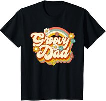 Retro Groovy Dad Family Birthday 60s 70s Hippie Costume T-Shirt