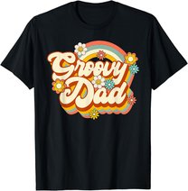 Retro Groovy Dad Family Birthday 60s 70s Hippie Costume T-Shirt