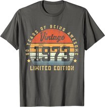 Vintage 1973 50 Year Old Gifts For Men Women 50th Birthday T-Shirt