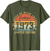 Vintage 1973 50 Year Old Gifts For Men Women 50th Birthday T-Shirt
