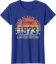 Vintage 1973 50 Year Old Gifts For Men Women 50th Birthday T-Shirt