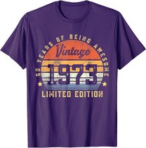 Vintage 1973 50 Year Old Gifts For Men Women 50th Birthday T-Shirt