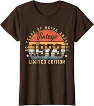 Vintage 1973 50 Year Old Gifts For Men Women 50th Birthday T-Shirt