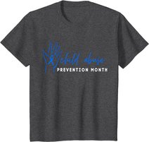 Child Abuse Awareness Month Blue Ribbon Domestic Violence T-Shirt