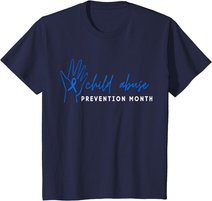 Child Abuse Awareness Month Blue Ribbon Domestic Violence T-Shirt