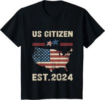 Us Citizen Est 2024 Immigrant New American Citizenship Party T-Shirt