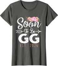 Promoted To Gg Est 2024 Mother's Day Soon To Be Grandma 2024 T-Shirt
