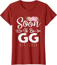 Promoted To Gg Est 2024 Mother's Day Soon To Be Grandma 2024 T-Shirt