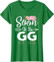 Promoted To Gg Est 2024 Mother's Day Soon To Be Grandma 2024 T-Shirt