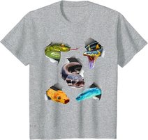 Funny Snake Design For Men Women Kids Toddler Reptile Lover T-Shirt