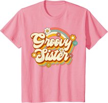 Retro Groovy Sister Family Birthday 60s 70s Hippie Costume T-Shirt