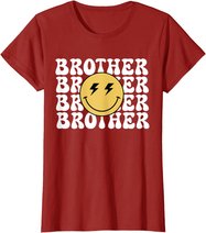 Brother One Happy Dude Birthday Theme Family Matching T-Shirt