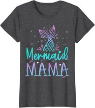 Mermaid Mama Birthday Mermaid Tail Squad Family Matching T-Shirt