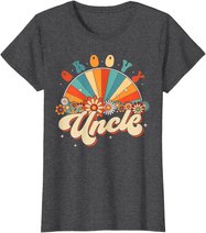 Groovy Uncle Retro Rainbow Floral 60s 70s Hippie Costume T-Shirt