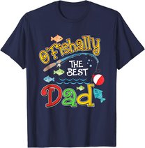 Mens Ofishally The Best Dad Father Of The Birthday Boy T-Shirt