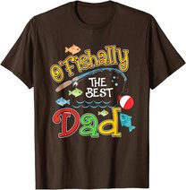 Mens Ofishally The Best Dad Father Of The Birthday Boy T-Shirt