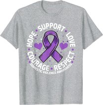 Domestic Violence Awareness Love Support Domestic Violence T-Shirt