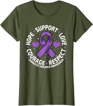 Domestic Violence Awareness Love Support Domestic Violence T-Shirt