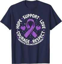 Domestic Violence Awareness Love Support Domestic Violence T-Shirt