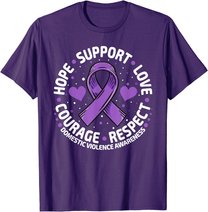 Domestic Violence Awareness Love Support Domestic Violence T-Shirt