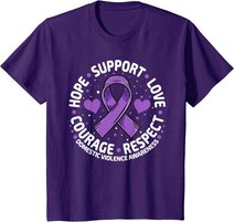 Domestic Violence Awareness Love Support Domestic Violence T-Shirt