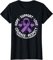 Domestic Violence Awareness Love Support Domestic Violence T-Shirt
